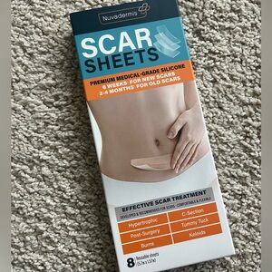 Nuvadermis Scar Sheets – Medical Grade Silicone Scar Treatment – 8 count